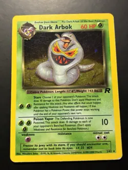 Pokemon Dark Arbok 2/82 Team Rocket Holo MP And Swirl - Image 2