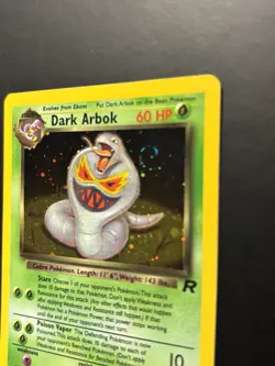 Pokemon Dark Arbok 2/82 Team Rocket Holo MP And Swirl - Image 4