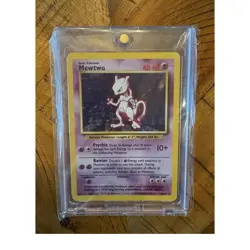 1999 Pokemon Mewtwo Base Set Holo Rare 010/102 - Image 1