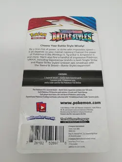 Nintendo Pokemon TCG Battle Styles Booster Pack Arrokuda (SWSH093) - Image 2