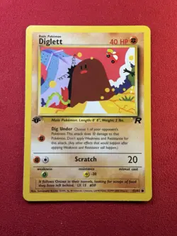 Diglett 52/82 Team Rocket 1st Edition Pokemon - Image 1