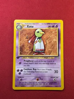 Pokemon Xatu 53/111 Neo Genesis 1st Edition LP - Image 1