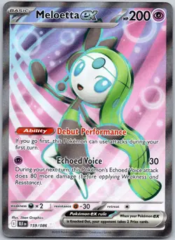 Meloetta ex 159/086 Ultra Rare Black Bolt NM - Image 1