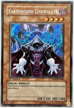 ABPF-EN088 Earthbound Linewalker - Secret Rare 1st Ed Lightly Played YuGiOh Card - Image 1