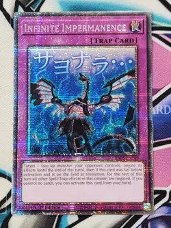 YUGIOH RA05-EN140 INFINITE IMPERMANENCE STAMPED STARLIGHT RARE 1ST EDITION - Image 1