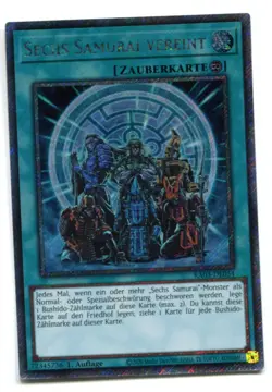 Yu-Gi-Oh! Sechs Samurai Vereint Platinum Secret Rare RA03-DE054 - Image 1