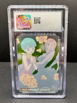 Bulma Nami 2008 Morinaga One Piece Dragon Ball 40th Jump Promo CGC 9 Wafer Card - Image 2