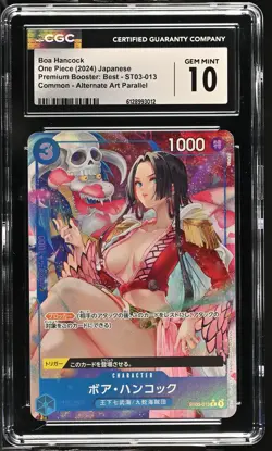 Boa Hancock ST03-013 Alternate Art Parallel One Piece Japanese CGC 10 Gem Mint - Image 1