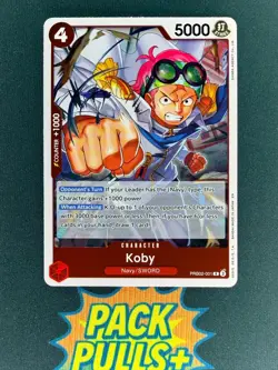 Koby Rare PRB02-001 Premium Booster Vol. 2 The Best One Piece CCG Mint English - Image 1
