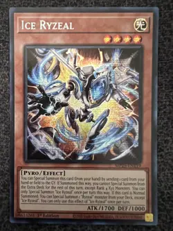 Yugioh Ice Ryzeal MP25-EN119 Prismatic Secret Rare 1st Edition NM - Image 1