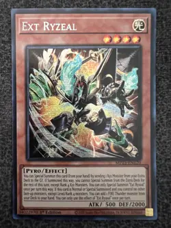 Yugioh Ext Ryzeal MP25-EN120 Prismatic Secret Rare 1st Edition NM - Image 1