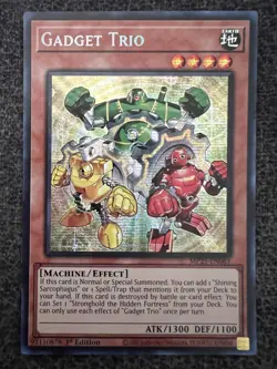 Yugioh Gadget Trio MP25-EN061 Prismatic Secret Rare 1st Edition NM - Image 1