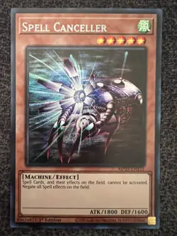 Yugioh Spell Canceller Mp25-EN131 Prismatic Secret Rare 1st Edition NM - Image 1