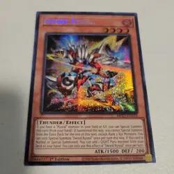 Yugioh Sword Ryzeal MP25-EN118 Prismatic Secret Rare 1st Edition NM - Image 1