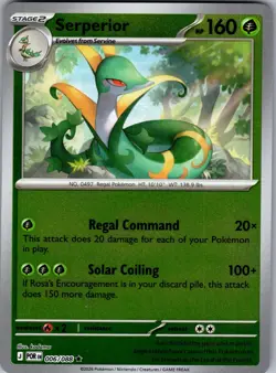 Serperior Perfect Order 006/088 Rare Reverse Holo Pokemon Near Mint - Image 1