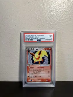Pokemon 2005 Japanese Flareon Ex Holo Holon Research Tower Fire #004 PSA 9 - Image 1