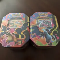Pokemon Mega Charizard -Set of 2- Tins - Image 1