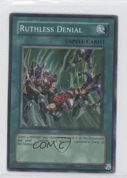 Ruthless Denial Unlimited YuGiOh Zane Truesdale Duelist Pack #DP04-EN024 2007 - Image 1