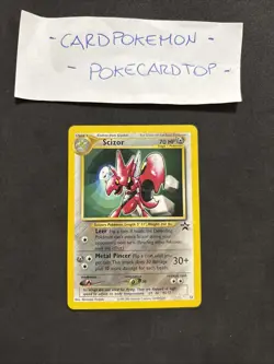 Pokemon Card Scizor 33 -Eng-Promo-Black Star Wizard-No Holo-Nm/mint! - Image 1