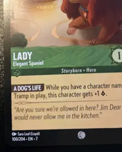 Lady - Elegant Spaniel 100/204 Common Archazia's Island Disney Lorcana TCG - Image 4