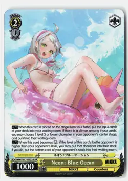 Neon: Blue Ocean S117-E023S SR GODDESS OF VICTORY: NIKKE Weiss Schwarz NM - Image 1