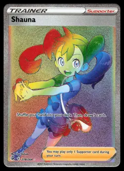 Shauna (Secret) 278/264 SWSH08: Fusion Strike Holofoil Pokemon Card - Image 1