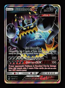 Guzzlord GX 63/111 Ultra Rare SM - Crimson Invasion Pokemon Card - Image 1
