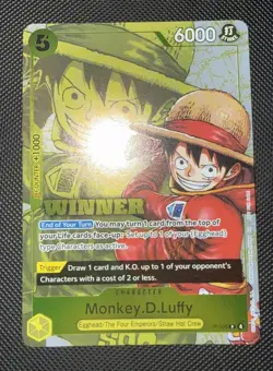 Monkey.D.Luffy (Winner Pack 2026 Vol. 2) P-106 One Piece Promotion Cards Foil - Image 2