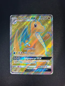 Dragonite GX Full Art Ultra Rare 67/70 Dragon Majesty HP250 Holo Pokemon Card - Image 1
