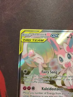 Gardevoir & Sylveon GX Tag Team 205/214 Rare Ultra Pokemon Card Alt Art - Image 2