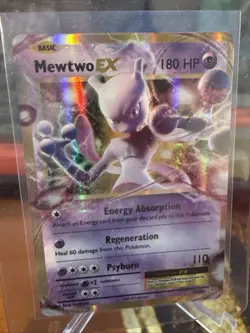 Pokemon Mewtwo EX Holo Ultra Rare TCG Card XY Evolutions 52/108 - Image 1