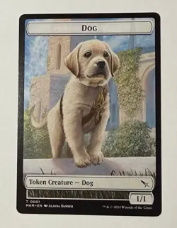 Dog Token #1 (NM) Murders Karlov Manor MKM Magic MTG - Image 1