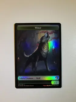 MTG Vampire Wolf Token 013 014 Innistrad: Midnight Hunt NM-Mint Foil - Image 2