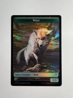 Wolf/Wolf Double-Sided Token 9/18 MTG Innistrad Remastered Foil - Image 1