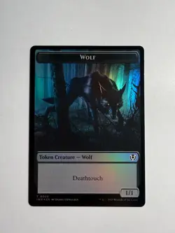 Wolf/Wolf Double-Sided Token 9/18 MTG Innistrad Remastered Foil - Image 2