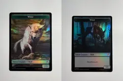 Wolf/Wolf Double-Sided Token 9/18 MTG Innistrad Remastered Foil - Image 3