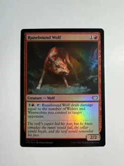 Runebound Wolf 176 MTG Innistrad: Crimson Vow Foil - Image 1