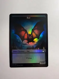 Wolf/Bat Double-Sided Token 13/4 MTG Innistrad: Midnight Hunt Foil - Image 1