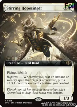 EN - Foil - Stirring Hopesinger (Extended Art) - 314 - SOS - NM - Image 1