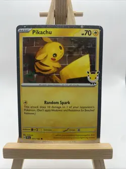 Pikachu 051/162 Pokemon Day 2026 - Anniversary Stamped NM - Image 1