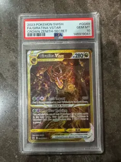 Pokemon SWSH Crown Zenith Galarian Gallery Giratina VSTAR #GG69/GG70 PSA 10 - Image 1