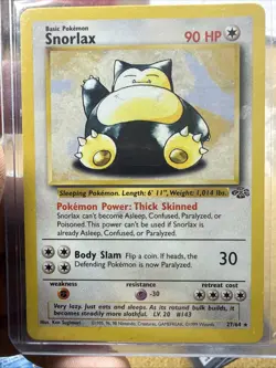 Snorlax 27/64 Pokemon Jungle Regular MP - Image 4