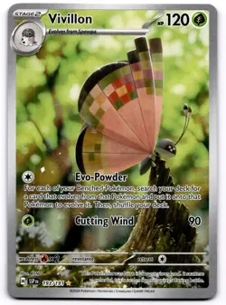 Vivillon 193/191 Surging Sparks Illustration Rare Near Mint Pokemon - Image 1