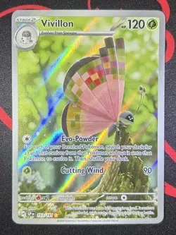 Vivillon 193/191 Illustration Rare Pokemon TCG Sv Surging Sparks NM PACK FRESH - Image 1