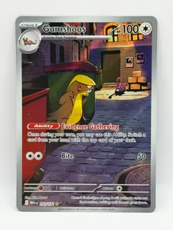Gumshoos 153/132 Mega Evolution NM Illustration Rare Pokemon TCG - Image 1