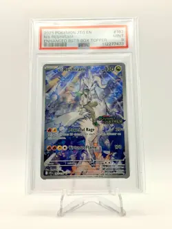 2025 POKEMON JOURNEY TOGETHER BOX TOPPER STAMPED IR N'S RESHIRAM 167/159 PSA 9 - Image 1