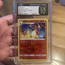 Charizard Pokemon Vivid Voltage Reverse Holo 025/185 CGC PRISTINE 10 GOLD LABEL - Image 1