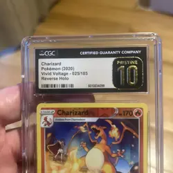 Charizard Pokemon Vivid Voltage Reverse Holo 025/185 CGC PRISTINE 10 GOLD LABEL - Image 2