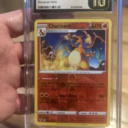 Charizard Pokemon Vivid Voltage Reverse Holo 025/185 CGC PRISTINE 10 GOLD LABEL - Image 3