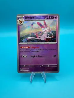 Pokemon TCG Sylveon Prismatic Evolutions Pokeball Reverse Holo Card 040/131 - Image 1